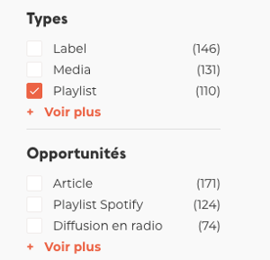 Entrer en playlists Spotify avec Groover