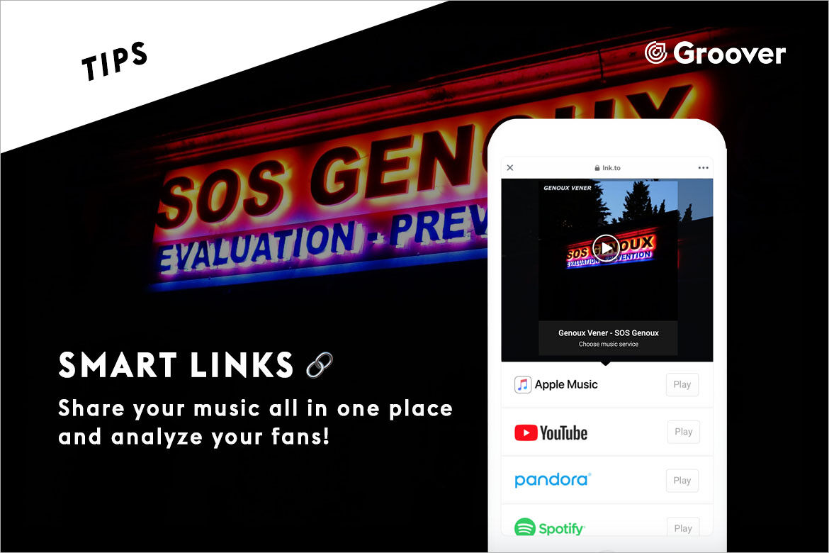 Smart Links - Share your music all in one place and analyze your fans