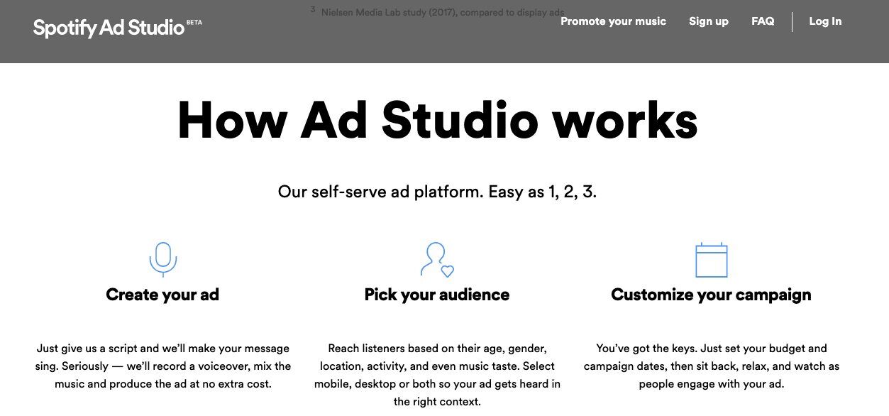 Use o Ad Studio para aumentar os seus streams no Spotify