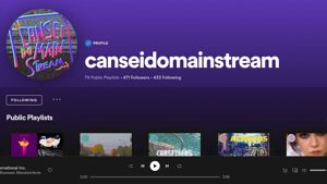 Perfil do Cansei do Mainstream no Spotify
