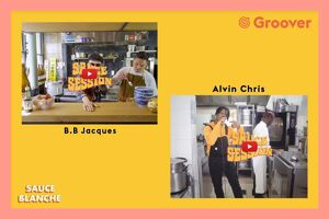 B.B.Jacques et Alvin Chris pour les Sauce Sessions à l'occasion du partenariat Sauce Blanche x Groover Groover