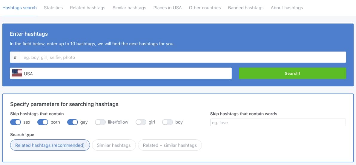 TagsFinder - A hashtag generator for Instagram