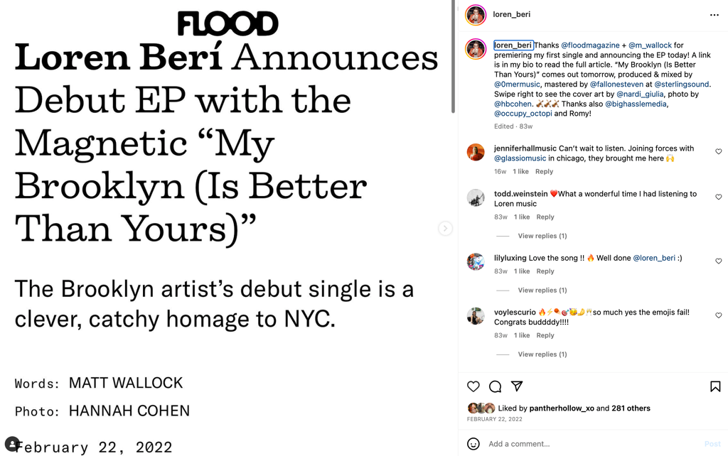 Artists can get good media coverage when releasing a debut EP 