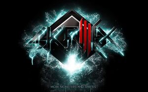 Example of artist branding with the logo chosen by Skrillex in 2010