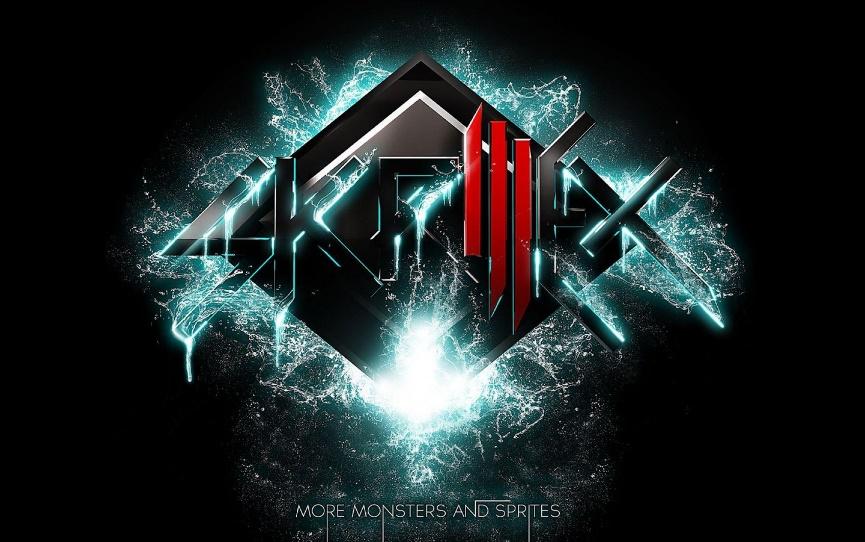 Ejemplo de marca de artista con el logotipo elegido por Skrillex en 2010