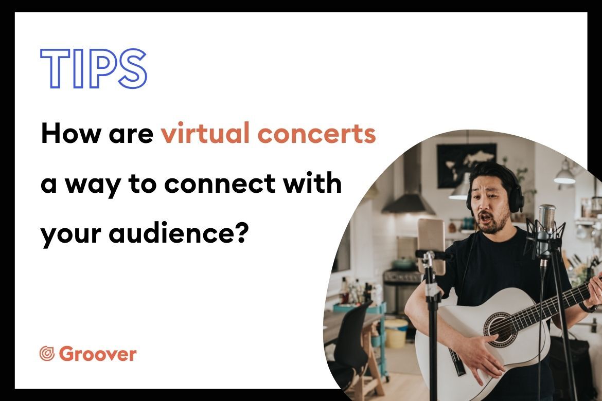 How are virtual concerts a way for musicians to connect with their audiences?