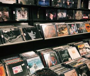 A music store full of CDs.