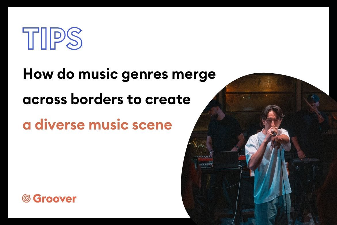 How do music genres merge across borders to create a diverse music scene?