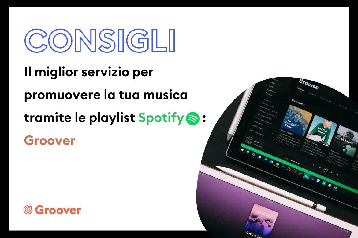 Il miglior servizio per promuovere la tua musica tramite le playlist Spotify Groover